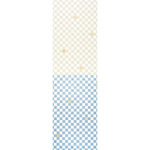 schumacher - gambit panel - sand & soft blue - 5014264 - wallpaper