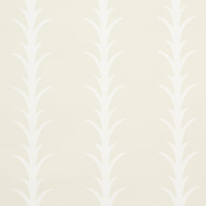 schumacher - acanthus stripe - ivory on neutral - 5014771 - wallpaper