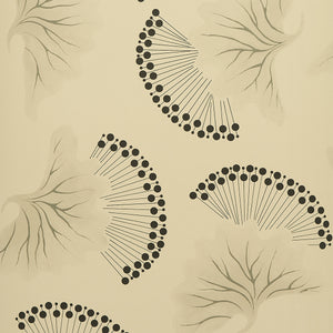 Schumacher - Anemone - Black & White - 5014970 - Wallpaper