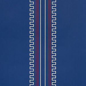 schumacher - greco stripe - navy - 5015141 - wallpaper