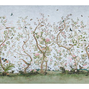 schumacher - les oiseaux panel set - sky - 5015150 - wallpaper