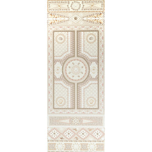 schumacher - shell grotto panel a - sand - 5015161 - wallpaper