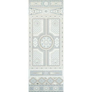 schumacher - shell grotto panel a - seafoam - 5015164 - wallpaper