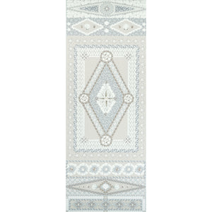 schumacher - shell grotto panel b - seafoam - 5015165 - wallpaper