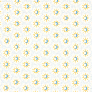 schumacher - lucie - yellow & sky - 5015760 - wallpaper