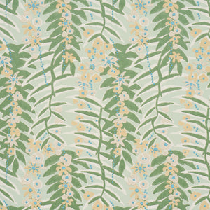 schumacher - ashbee botanical - aqua - 5016250 - wallpaper