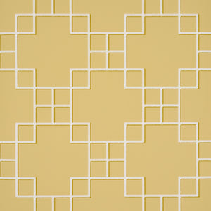 schumacher - georgette trellis - buttercup - 5016500 - wallpaper