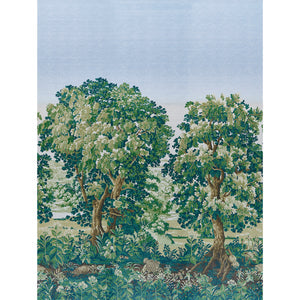 schumacher - la foret 3 panel set - spring green forest - 5016821 - wallpaper