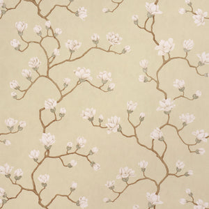 schumacher - magnolia tree - soft gold - 5016932 - wallpaper