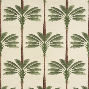 schumacher - a palm is a palm sisal - daylight evergreen - 5016961 - wallpaper