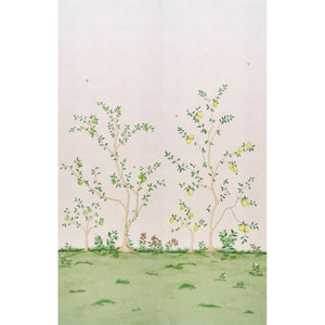 schumacher - citrus blossom 2 panel set - blush - 5017161 - wallpaper