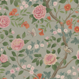 Schumacher - Kamelia - Natural - 5729 - Wallpaper
