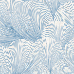 Schumacher - Mirage - Blue And White - 6152 - Wallpaper