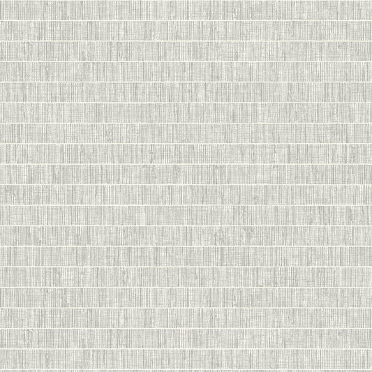 Seabrook Blue Grass Band Lunar Gray Wallpaper