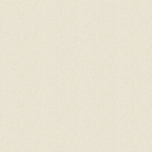 Seabrook Caf Chevron Buttermilk Wallpaper