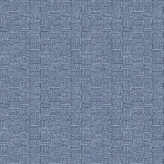 Seabrook Seagrass Weave Carolina Blue Wallpaper