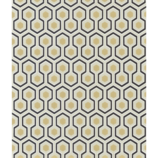 Cole & Son - Hicks' Hexagon - Black/G - 66/8056.CS.0