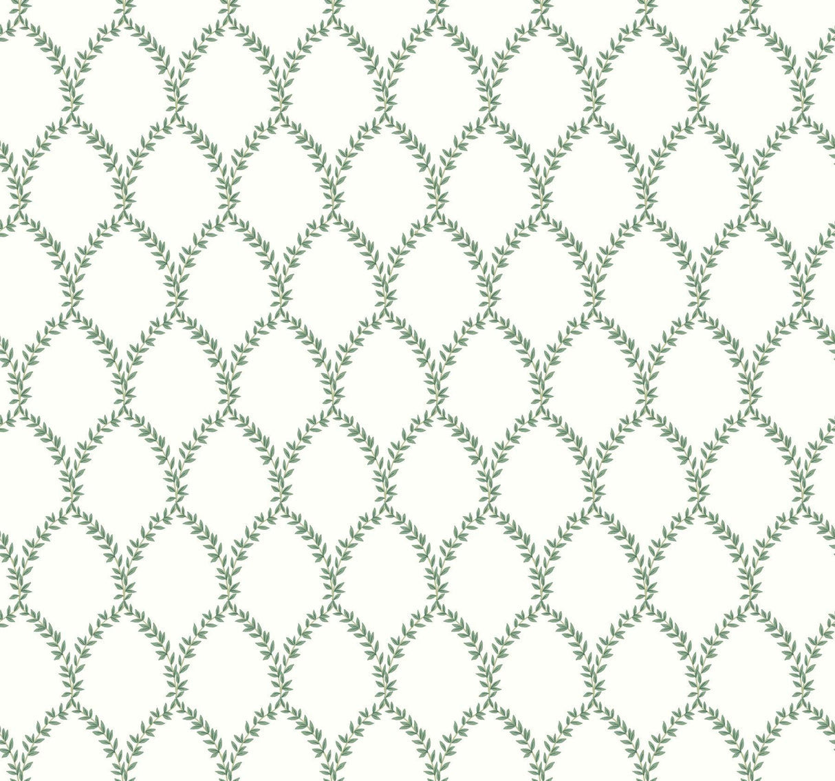 rifle paper co. laurel green/white wallpaper