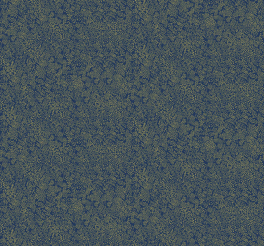 Rifle Paper Co. Champagne Dots Gold/Navy Wallpaper