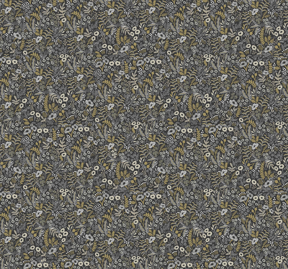 rifle paper co. tapestry black/beige wallpaper