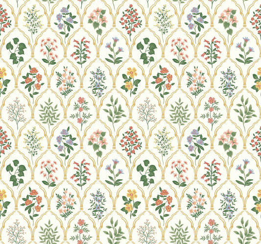 Rifle Paper Co. Hawthorne Cream Wallpaper