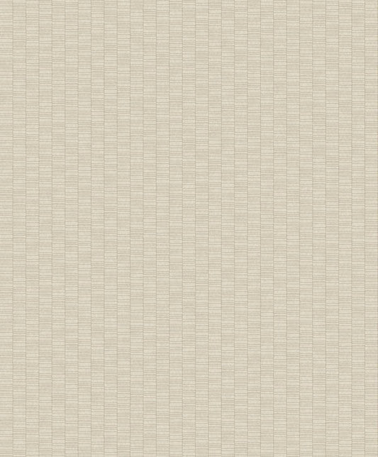 Seabrook Deco Spliced Stripe Parchment Wallpaper