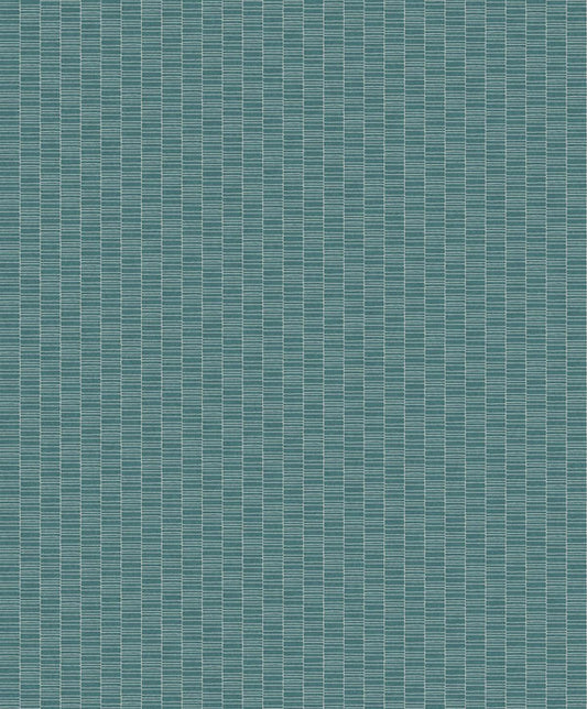 Seabrook Deco Spliced Stripe Perry Teal Wallpaper