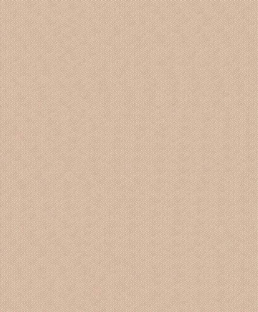 Seabrook Spiro Geometric Ivory & Terra Cotta Wallpaper