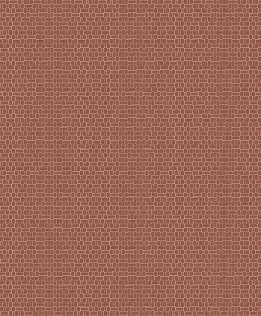 Seabrook Capsule Geometric Terra Cotta Wallpaper