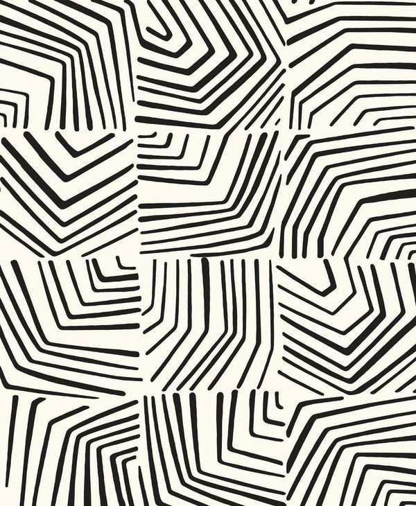 seabrook linework maze inkwell wallpaper
