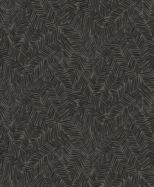 Seabrook Lush Black Sapphire Wallpaper