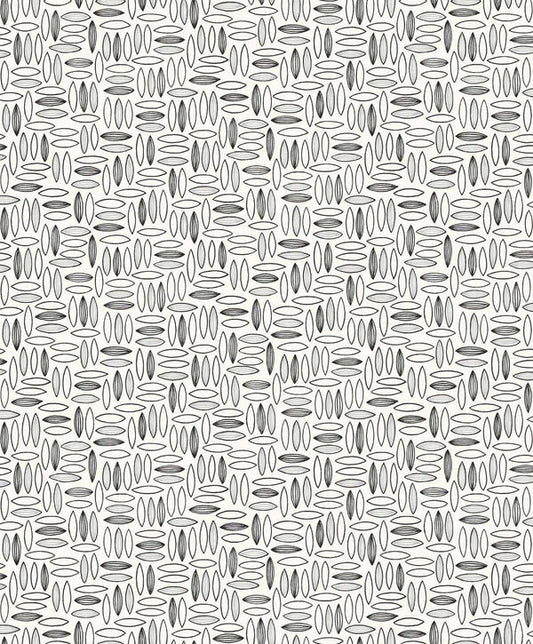Seabrook Pip Geo Salt And Pepper Wallpaper