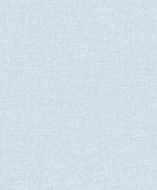 Seabrook Soft Linen Blue Fog Wallpaper