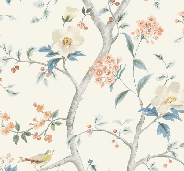 Seabrook Via Palma Blue Frost, Carolina Blue, And Air Force Blue Wallpaper by Seabrook