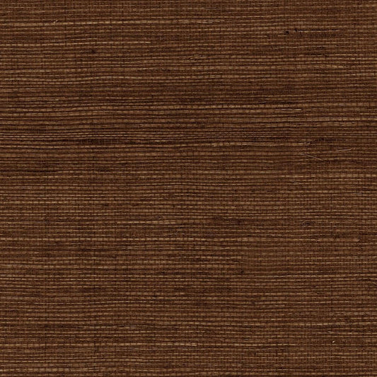 Seabrook Sisal Grasscloth Chocolate Wallpaper
