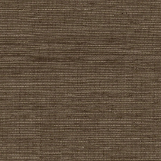Seabrook Sisal Grasscloth Ash Brown Wallpaper