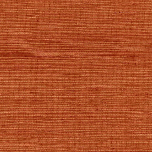 Seabrook Sisal Grasscloth Blood Orange Wallpaper