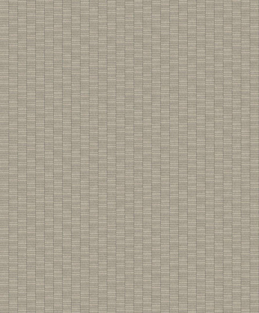Seabrook Deco Spliced Stripe Nobel Grey Wallpaper