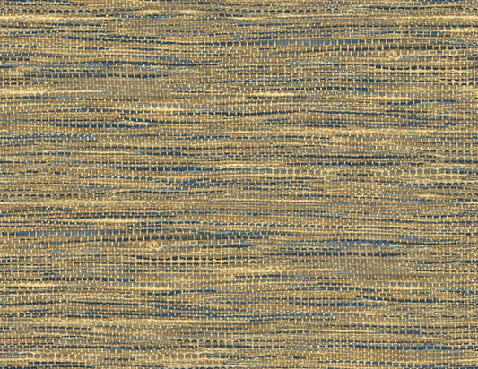 Seabrook Rina Honey & Navy Wallpaper