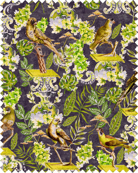 mindthegap la voliere velvet 52" x 39.4" fabric fb00028
