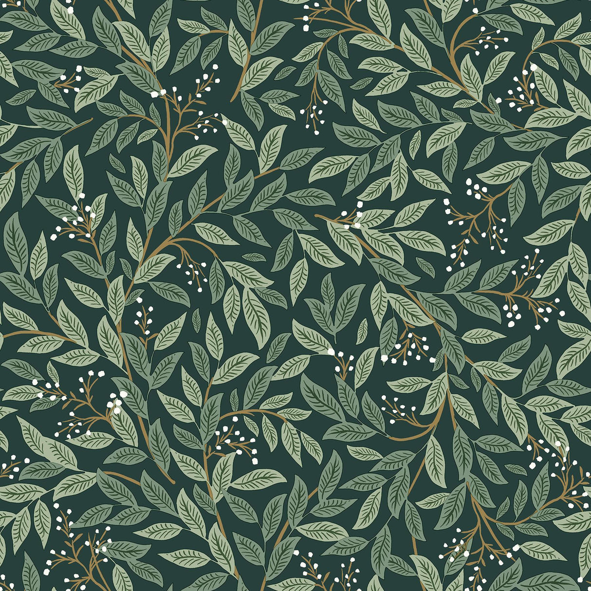 rifle paper co. willowberry peel and stick emerald wallpaper