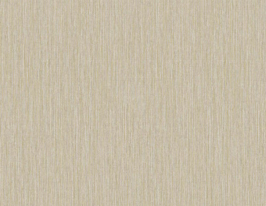 Seabrook Vertical Stria Sandstone & Metallic Gold Wallpaper