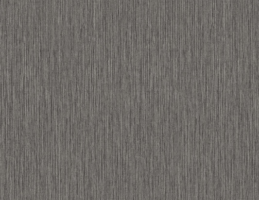 Seabrook Vertical Stria Graphite & Metallic Silver Wallpaper
