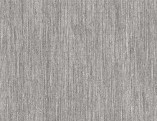 Seabrook Vertical Stria Metallic Silver Wallpaper