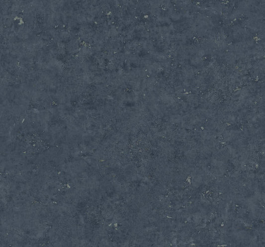 Seabrook Cement Faux Storm Blue & Metallic Graphite Wallpaper