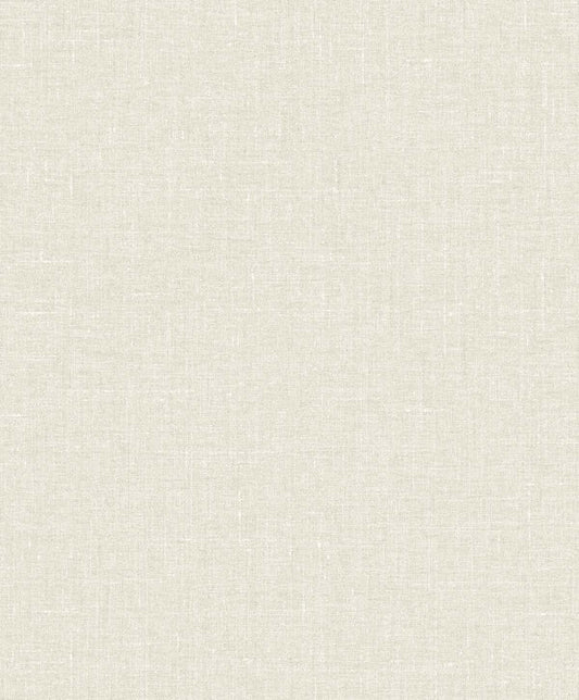 Seabrook Abington Faux Linen Tan Wallpaper