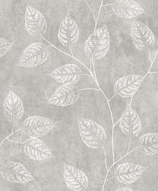 Seabrook Branch Trail Silhouette Slate Wallpaper