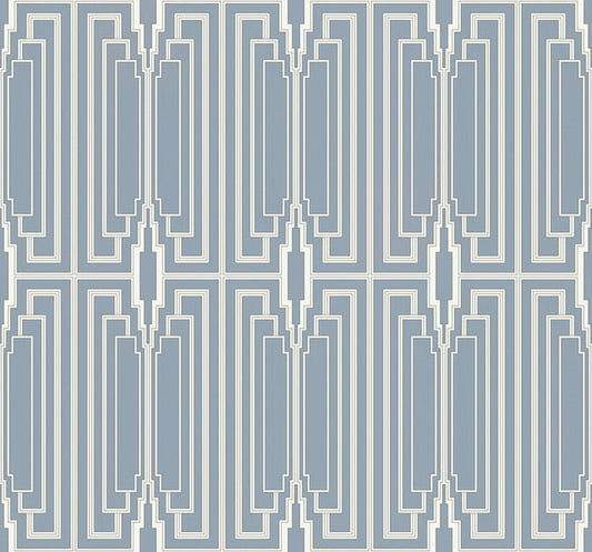 Seabrook Manhattan Peacock Wallpaper