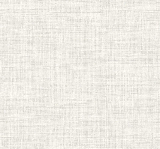 Seabrook Glitter Faux Finish White Linen Wallpaper