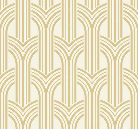 Seabrook Broadway Arches Golden Nugget Wallpaper